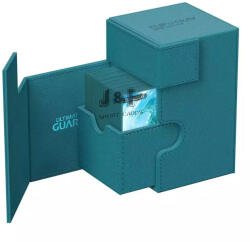 Ultimate Guard Flip'n'Tray Deck Case 100+ Standard Size XenoSkin Monocolor Petrol