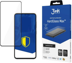 3mk Protection HardGlass Max Samsung Galaxy S23 5G, teljes képernyős ujjlenyomamentes edzett üvegfólia, fekete