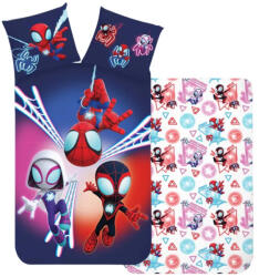Pókember Spidey Dark gyerek, ovis ágyneműhuzat 100×135 cm, 40×60 cm (BRM018471)
