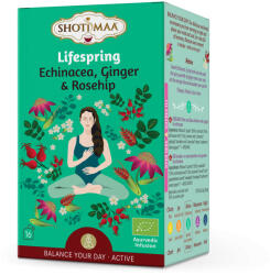 Shoti Maa bio lifespring echinacea, gyömbér és csipkebogyó tea 16x2g 32 g - perfectlife