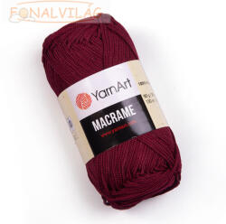 YARNART MAKRAMÉ, 2mm - Bordó - 145