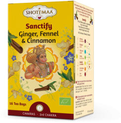 Shoti Maa bio sanctify gyömbér, édeskömény és fahéj tea 16x2g 32 g