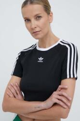 Adidas t-shirt 3-Stripes Baby Tee női, fekete, IU2532 - fekete XL