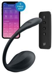 Satisfyer Stimulator Ribbed Petal Black Vibrator