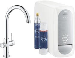 GROHE Baterie bucatarie Grohe Blue Home, inalta, tip C, filtrare, CO2, racire, crom, 31545001 (31545001)