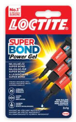 Henkel Pillanatragasztó gél, 3 x 1 g, HENKEL "Loctite Super Bond POWER Gél Mini Trio