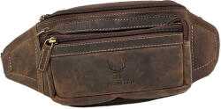  Borseta Barbati De Brau din Piele Naturala de Vanat: Hunter Collection, 25x10x7 cm, Maro