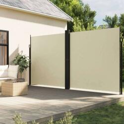 vidaXL krémszínű behúzható oldalsó napellenző 200 x 1000 cm (4004760)