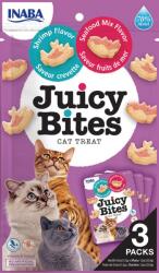 Inaba Cat Juicy Bites - garnélarák, tenger gyümölcsei 3 x 11, 3 g