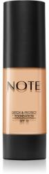 Note Cosmetique Detox & Protect течен фон дьо тен с матов завършек SPF 15 цвят 02 Natural Beige 30ml