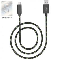 snakebyte Xbox Series X SX Pro USB - USB-C töltő- és adatkábel fekete-zöld 5m (SB916281) (SB916281)