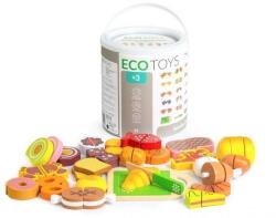 Eco Toys Set alimente din lemn Ecotoys 23 buc (ediTL87115)