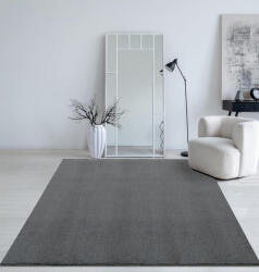  Modern szőnyeg Palm Plüss (Antracit) 80x150cm Sötét Szürke