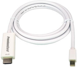 PremiumCord mini Displayport - HDMI 2.0 4K 60Hz kábel 2m (KPORTADMK04-02) (KPORTADMK04-02)