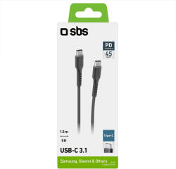 SBS Adatkábel - C-típusú 3.1, 1, 5 m