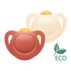 Nuk For Nature latex cumi 6-18 h 2 db box piros