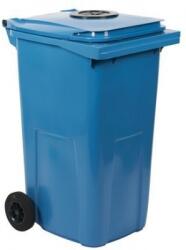  Pubela de exterior din plastic pentru deseuri sortate cu fanta, volum 240 l, albastra M1208015 Cos de gunoi