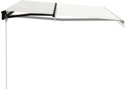 vidaXL Copertină retractabilă manual, crem, 400 x 300 cm (3055192)