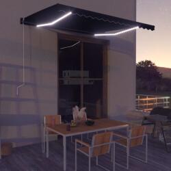 vidaXL Copertină retractabilă cu senzor vânt & LED antracit 400x300 cm (3051257)