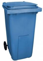  Pubela de exterior din plastic pentru deseuri sortate, volum 240 l, albastra M007091 Cos de gunoi