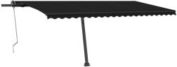 vidaXL Copertină automată cu LED & senzor vânt, antracit, 500x350 cm (3069874)