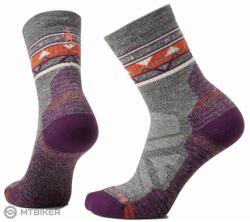 Smartwool Hike Light Cushion Zig Zag Valley Mid Crew női zokni, hamu/szén (S)