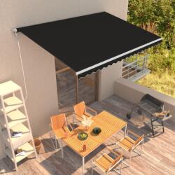 vidaXL Copertină retractabilă automat, antracit, 450 x 300 cm (3051232)