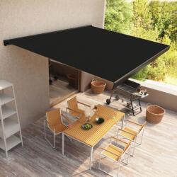 vidaXL Copertină motorizată tip casetă, antracit, 450 x 300 cm (3052691)