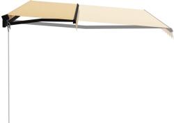 vidaXL Copertină retractabilă manual, galben și alb, 400 x 300 cm (3055191)