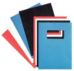 GBC A4 bőrhatású 100db-os fekete hátlap (CE040010)