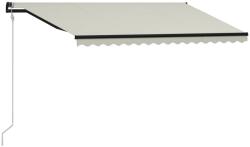 vidaXL Copertină retractabilă automat, crem, 400x300 cm (3055264)