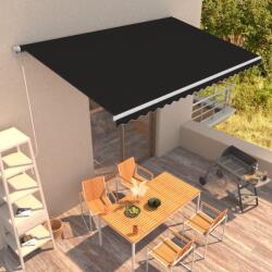 vidaXL Copertină retractabilă automat, antracit, 500 x 300 cm (3051235)