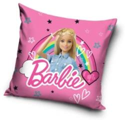 Carbotex Barbie: Față de pernă cu model curcubeu, poliester - 40 x 40 cm (BARB203027 VEL PO)