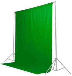 Caruba Chroma Key Green pamut háttér 3x6m, zöld (D138172)