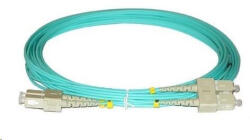 Duplex patch kábel MM 50/125, OM3, SC-SC, LS0H, 2m (DPX-50-SC/SC-OM3-2)