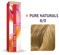 Wella Color Touch Pure Naturals professzionális demi-permanent hajszín többdimenziós hatással 8/0 60 ml