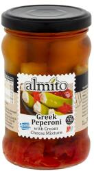 Almito krémsajt keverékkel töltött görög pepperoni canola olajban 270 g