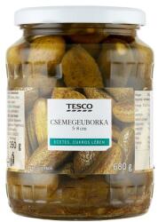 Tesco csemegeuborka ecetes, cukros lében 5-8 cm 680 g
