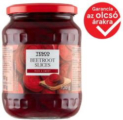 Tesco szeletelt cékla édes ecetes lében 700 g