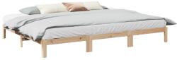 vidaXL családi ágykeret matrac nélkül 240x200 cm tömör fa fenyőfa (3324565)