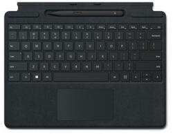 Microsoft 8X6-00189 Surface Pro Signature 2024 US ENG fekete billentyűzetes tok + slim toll (8X6-00189) - haztartasibolt