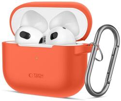 Tech-Protect szilikon horgos tok Apple AirPods 3-hoz - narancssárga