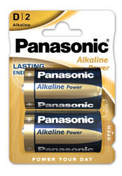 Panasonic LR20APB/2BP 1, 5V D/góliát tartós alkáli elem 2 db/csomag (LR20APB-2BP) - haztartasibolt