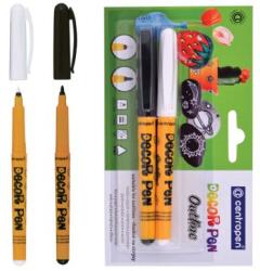 Centropen Marker decorativ CENTROPEN 2628 Decor Pen, negru + alb