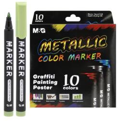 M&G Marker M&G Culori metalice (set de 10 buc. )