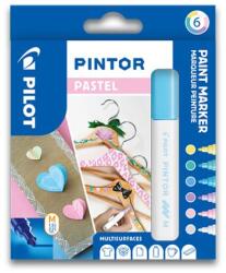 Pilot Marker decorativ PILOT "Pintor Pastel", set 6 buc. , varf M