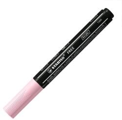STABILO Marker acrilic STABILO FREE Acrylic T300 Varf rotund 2-3 mm - roz