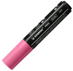 STABILO Marker acrilic STABILO FREE Acrylic T800C Vârf pană 4-10 mm - roz