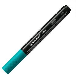 STABILO Marker acrilic STABILO FREE Acrylic T300 Varf rotund 2-3 mm - albastru verde