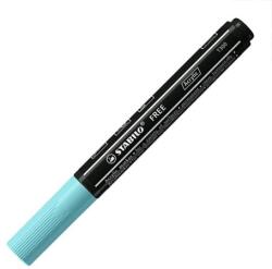 STABILO Marker acrilic STABILO FREE Acrylic T300 Varf rotund 2-3 mm - albastru gheata